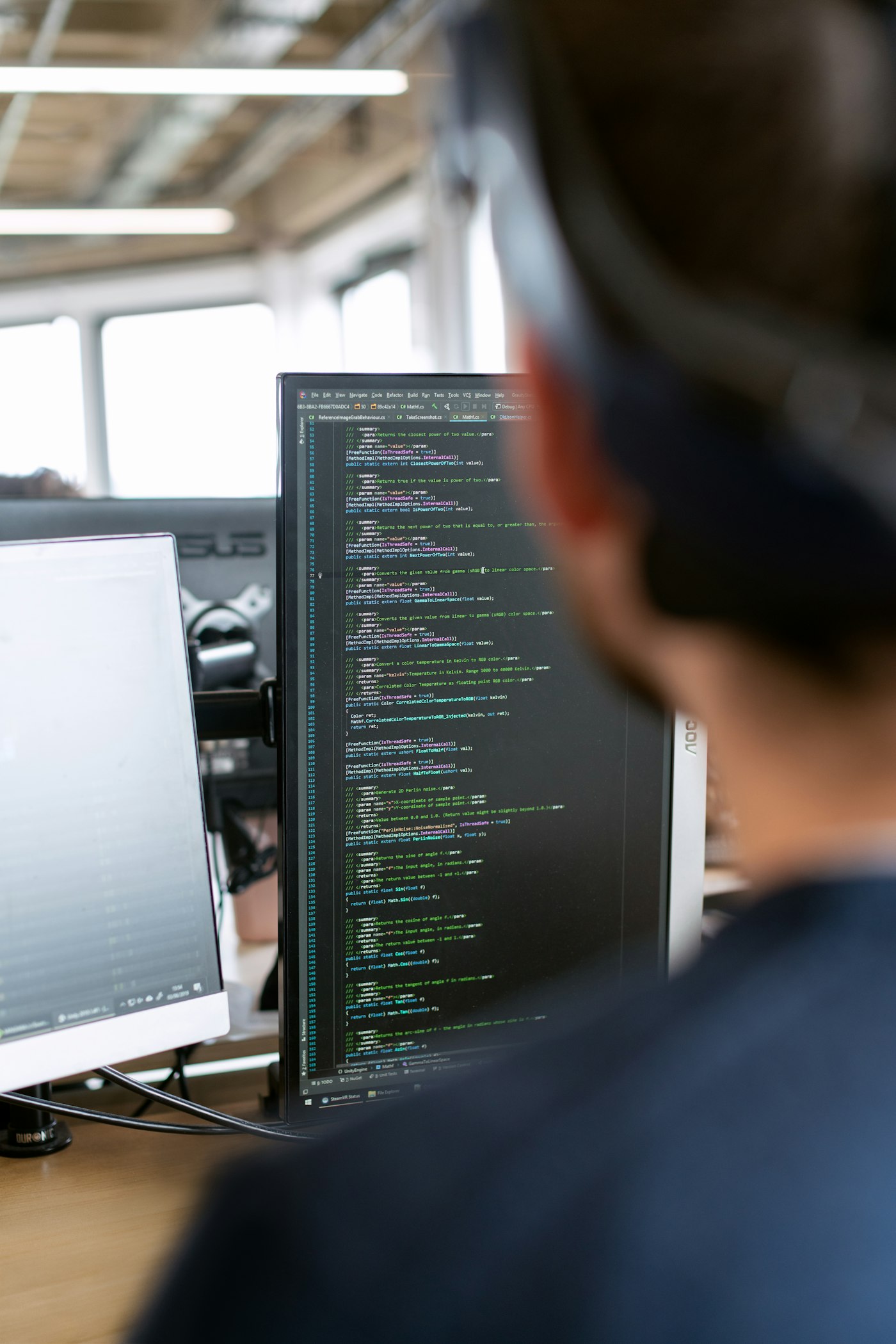 Building surveyor at work